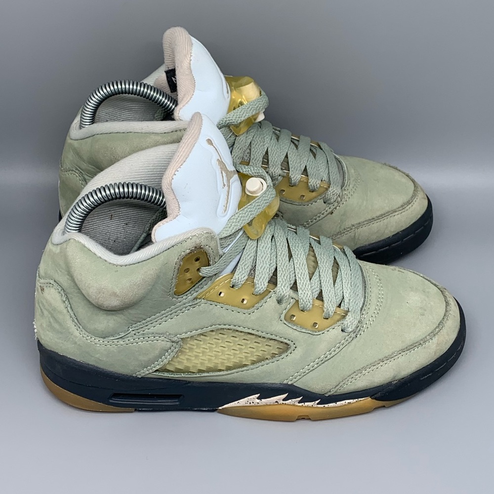 Jordan 5 Retro Basketball Shoes Jade Horizon‎ Boys Sz 5Y / Women’s 6.5